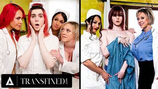 Valg af transseksuelle lesbiske læger - hot milf trillinger og orgasmiske fucks!