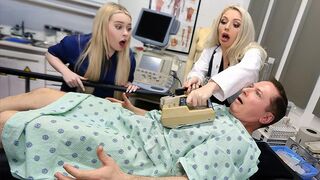 Sexet læge og assistent Haley Spades og Missa Mars anvendes gratis af den horn- forlader patient - gratis milf