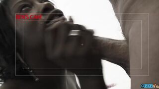 Black bombe milf gruppe fuck med hvide haler i anal og dobbelt penetration