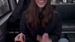Hot teenage piges vulgær blowjob og nydelse fuck