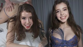 Hot, beskidte college teenager ludere med vilde fuck udvælgelse