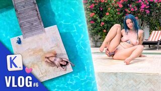 Du skal bare nyde xl spillet ved poolen - Fransk behåret vlog