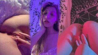 Smuk teenage skolepige med en lunken massage
