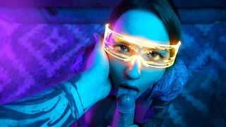 Cyberpunk sugende eventyr med en lille fisse tøs
