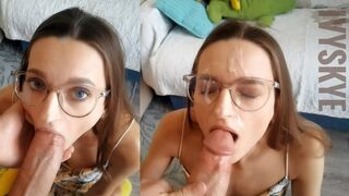 Mostoha pige forførelse: Sut den store pik og slug alt