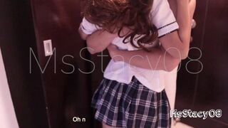 Asiatiske teenage pinay pludselig knepper hendes stedfar foran skolen
