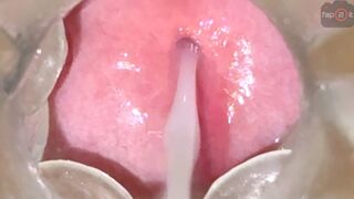 Hot indeni i flush stønnen og bande til massive orgasmer