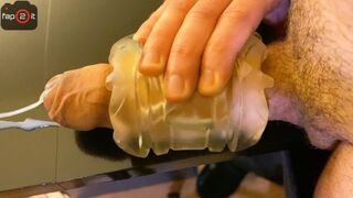 Hot pik gnide i en flush med vilde stønnende og beskidte ord indtil stor nydelse