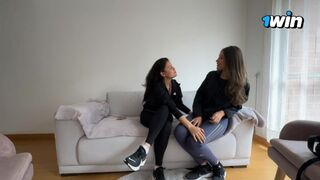 Lej med lesbisk sex for min værelseskammerat