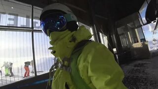 Offentlig blowjob på skiliften i 4k