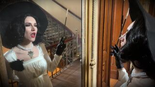 Lady Dimitrescus Wild Suction and Sucking - Resident onde Village Cosplay Halloween 2023