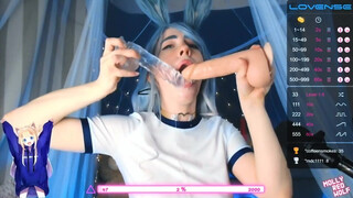 Teen pige dobbelt Dildo Blowjob