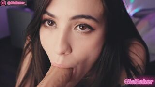 Gia Baker 's første blowjob med HD-kamera