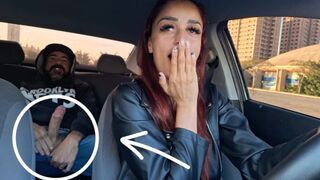Hot Daddy driver fanger sin passager onanere... Hvad sker der så?