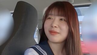 Kasumi- chan, den lækre journalist i bilen stinker og slår pikken