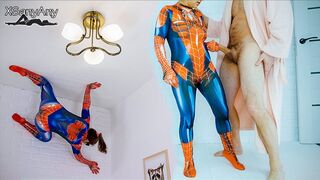 Spidey bitch bliver fanget fucking