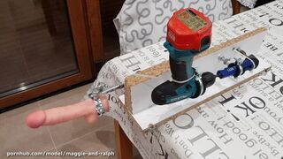 Billige hjem fucking maskine bygget af garage