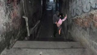 Brown bitch hårdt fucked med herren af Favela bakken efter funk dans
