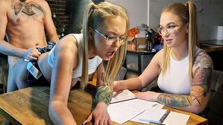 Teen Natalie Wayne giver sin lærer mere end 50 dollars med sin fisse