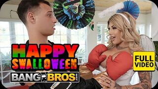 BANGBROS Network Sexy Milfje Wild Suck Mostohafia Kæmpe Dick før Halloween