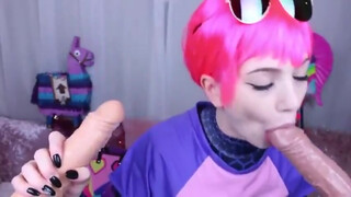 Fortnite kostume pige sutter falske pikke